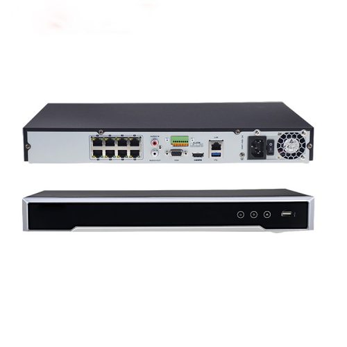 Hikvision DS-7608NI-I2-8P 8ch PoE CCTV NVR, 80Mbps 8 PnP ports, 4K, 2 HDD Bay + 4TB - Image 2
