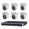 6MP 8CH Hikvision CCTV Kit: 6 x Outdoor Turret Cameras with Acusense + 8CH NVR