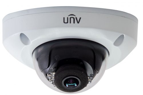 UNV Uniview IPC314SR-DVPF28 4MP Uniview Mini Flat Dome IP POE Fixed 2.8mm Lens, Audio