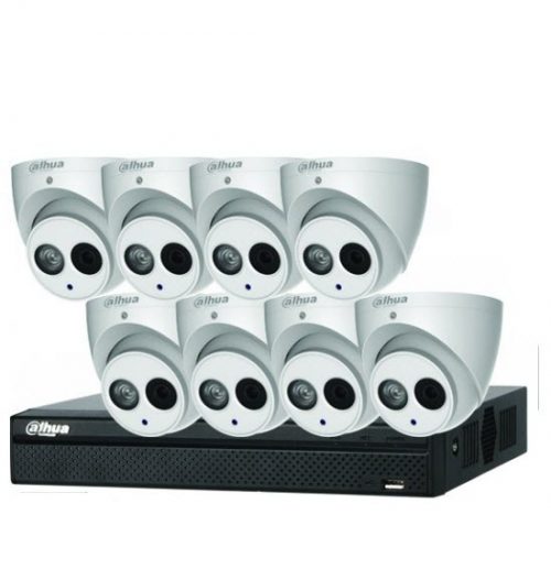 Dahua 8 x 6MP Eyeball / Turret Kit with 8CH NVR + 2TB HDD