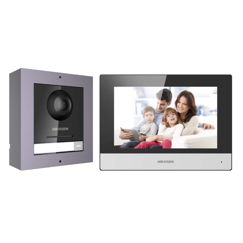 hikvision multi apartment video door phone