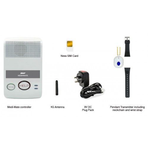 NESS MEDI-MATE 4G Medical Alert Controller - Image 2