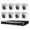 Hikvision 8MP Acusense 8 x Outdoor Turret With Strobe & Siren + 16CH NVR CCTV Kit WHITE