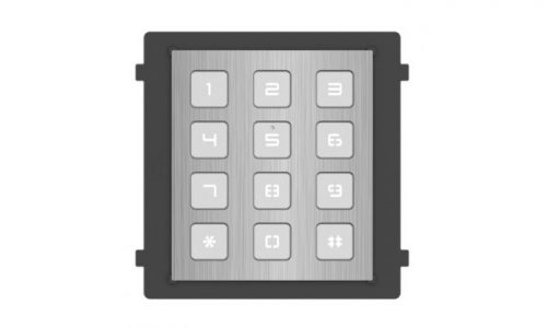 Hikvision DS-KD-KP/S 2nd Gen Intercom Keypad Module, IP65, 12VDC, Stainless Steel - Image 2