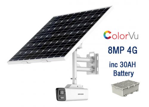 Hikvision DS-2XS6A87G1-LS/C36S80 4K Colorvu Fixed Bullet Solar Power 4G Network Camera w 30AH BATTERY - Image 3