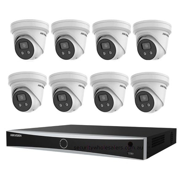 Hikvision HIKVISION CCTV SYSTEM 5MP 4CH 8CH 16CH DVR HD DOME CAMERA WHITE HOME OUTDOOR KIT 
