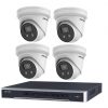 6MP 4CH Hikvision CCTV Kit: 4 x Outdoor Turret Cameras with Acusense + 4CH NVR with 4TB Kit