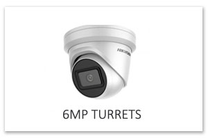 6MP Hikvision Turret Cameras