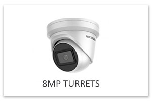 8MP Hikvision Turret Cameras
