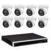 8MP Hikvision Colorvu CCTV Kit: 8 x Colorvu Turret Liveguard Cameras + 8CH M Series NVR / 3TB