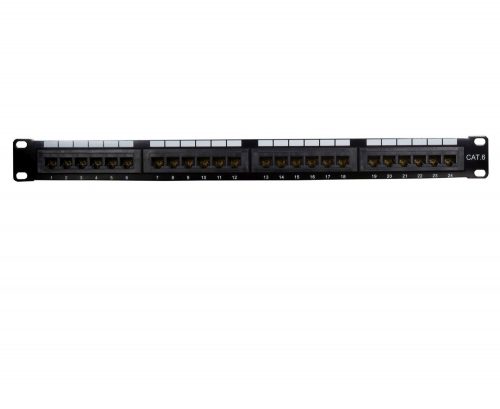 CAT6 RJ45 24 Port Loaded Patch Panel