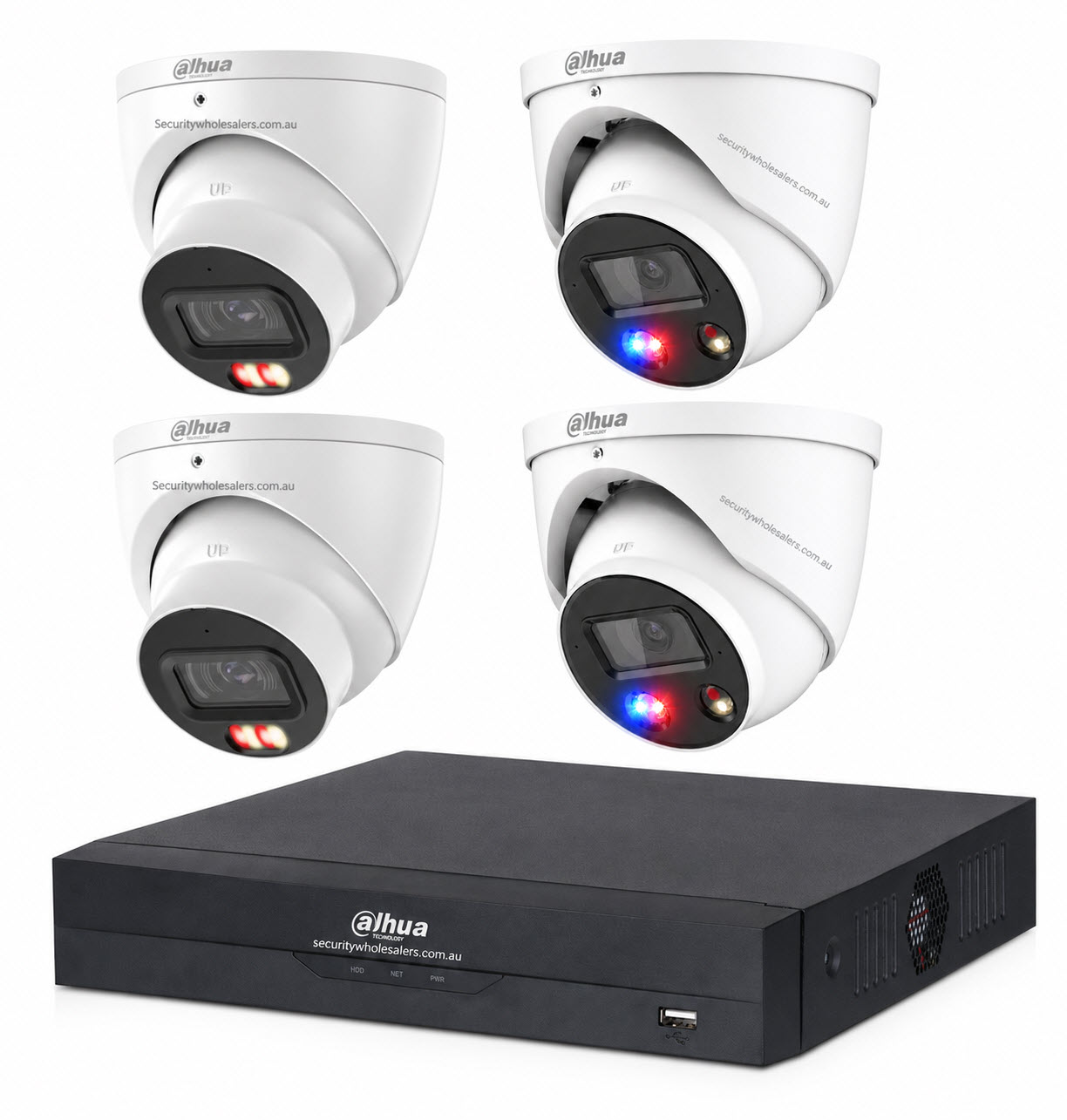 Dahua 8 MP + 8 Channels Kit: 2 x 8MP TiOC and 2 x 8MP Turret Cameras with 8CH AI NVR