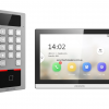 Hikvision DS-K1T502DBWX-C Access Control Terminal Keypad with Camera & Intercom Monitor Bundle