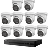 HiLook by Hikvision 10 x 6MP IPC-T262H-MU Acusense 16CH CCTV Kit