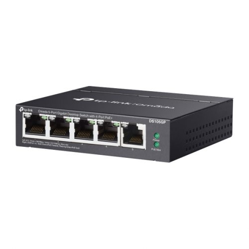 Tp-Link TL-DS105GP Omada 5-Port Gigabit Unmanaged Desktop Switch with 4-Port PoE+ - Image 4
