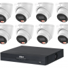 Dahua 8 x 8MP DH-IPC-HDW3867EM-S-IL-ANZ Fixed Starlight Turret Cameras, 8CH AI NVR