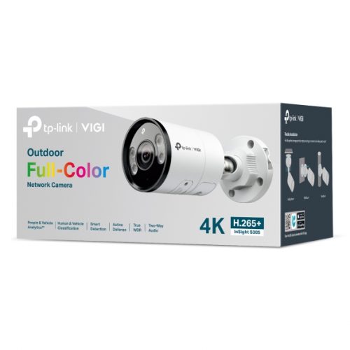 TP-Link Insight 8MP Bullet CCTV Kit: 4 x IP Cameras (Full-Colour Speaker / Mic / Light) + 4CH NVR - Image 2