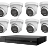 HiLook 6MP 8 Camera IPC-T363H-MU AcuSense 8 Camera 8CH Turret Kit