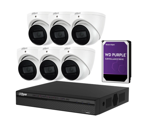 6MP Dahua Eyeball / Turret CCTV Kits & Packages