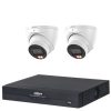 Dahua 6MP 4CH CCTV Kit - 2x Smart Dual Light Turret Cameras with SMD 4.0 & Mic + 4CH PoE NVR (DH-IPC-HDW3667EM-S-IL-ANZ, DHI-NVR4104HS-P-AI/ANZ)