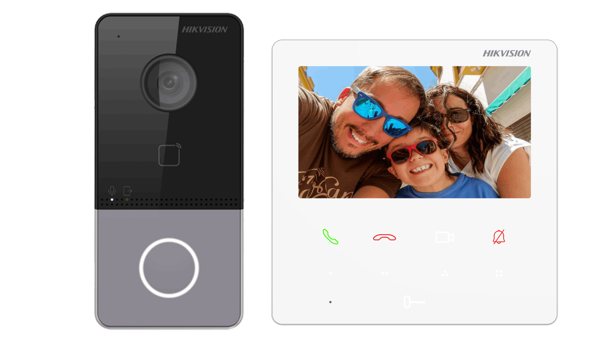 Hikvision DS-KIS606-P 2MP IP Video Intercom Kit (Villa Package)