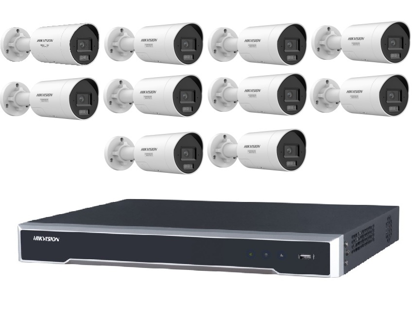 10 cam kit 2CD2086G2H-I2U-SL + DS-7616NI-M2-16P no hdd 1