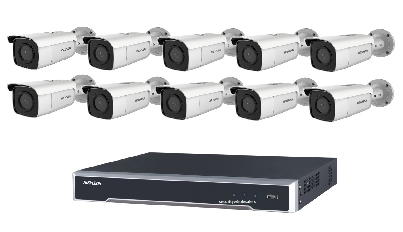 10 Cam Kit - DS-2CD2T86G2-2I + DS-7616NI-M2-16P