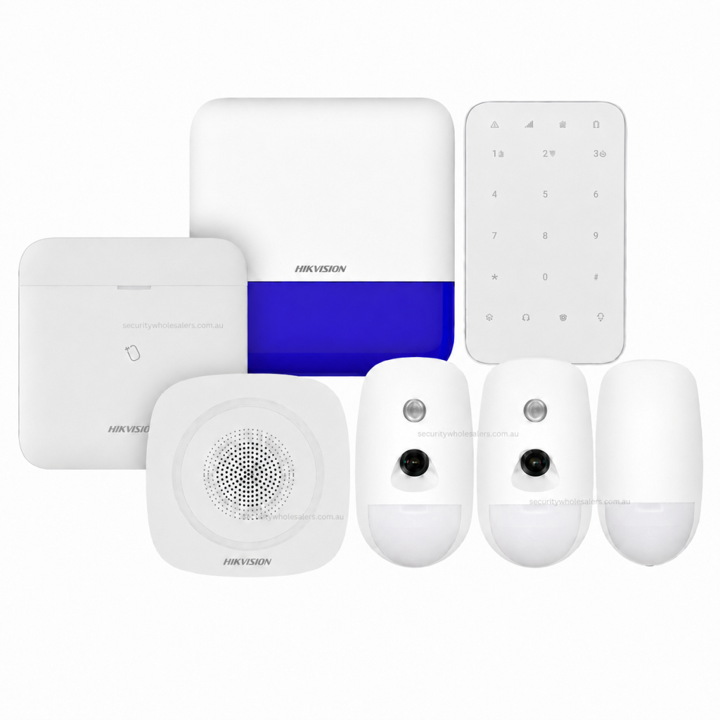 Hikvision AXPRO-KIT3DETECTORS-VIDEO AX PRO Hub Kit, 2 x PIR with Video ...