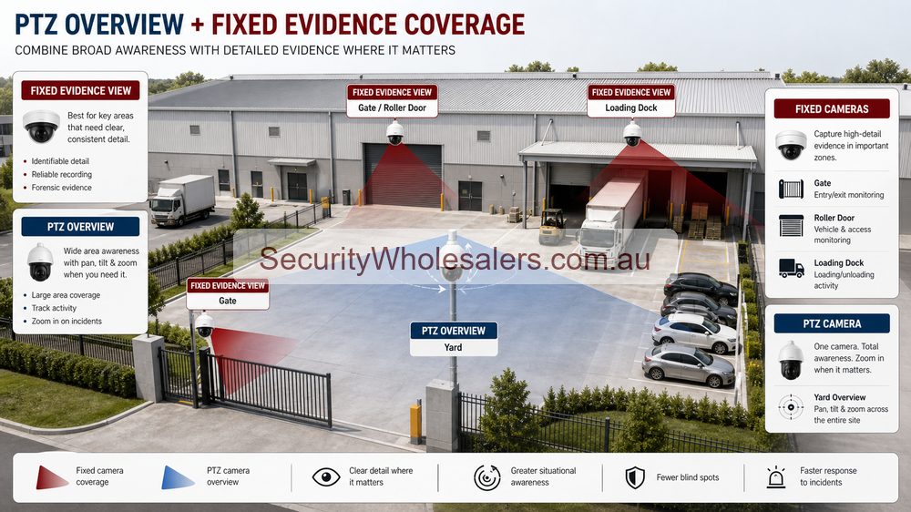 Hikvision TandemVu and fixed camera coverage comparison